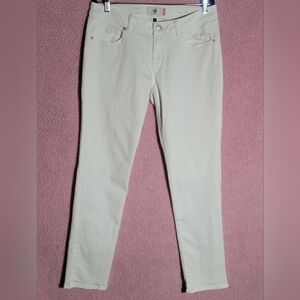 CAbi White Slim Boyfriend Jeans